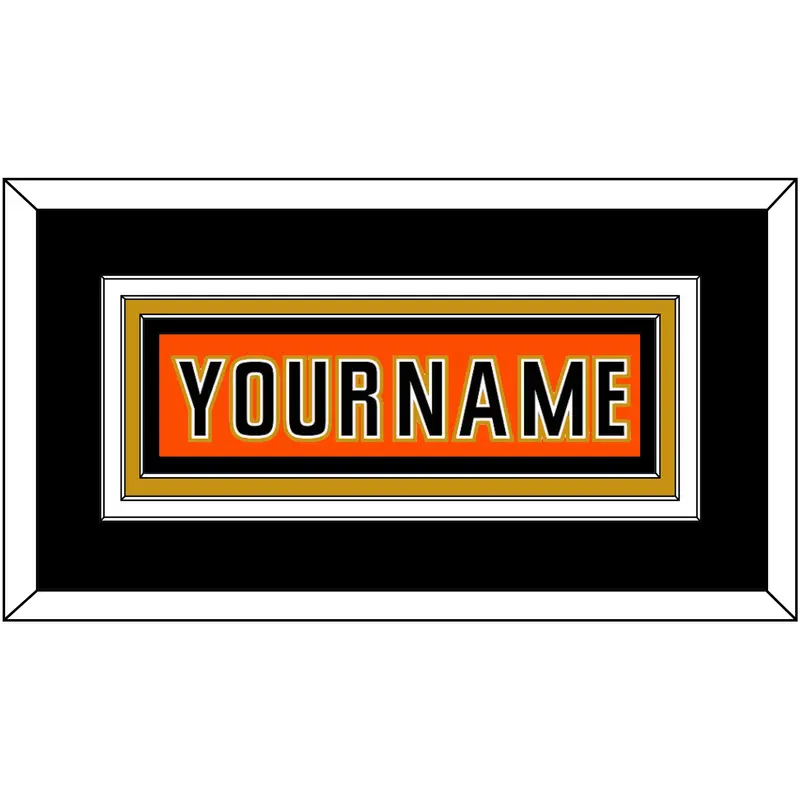 Anaheim Nameplate - 2014 Stadium Series Orange - Triple Mat 2