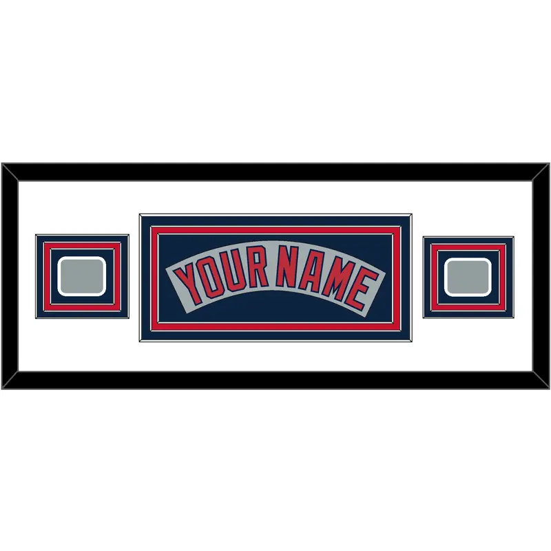 Boston Nameplate & Two World Series Champions Patches - Road Gray (1992-2008)- Triple Mat 3