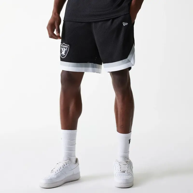 Las Vegas Raiders NFL Mesh Black Shorts