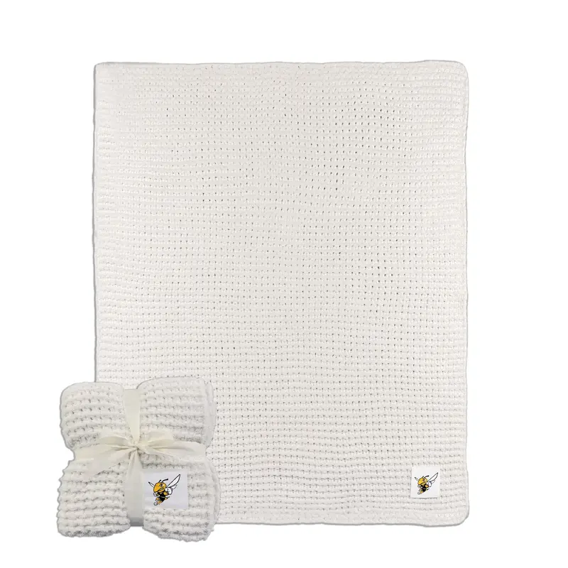 American International College Cable Knit Throw 50x60