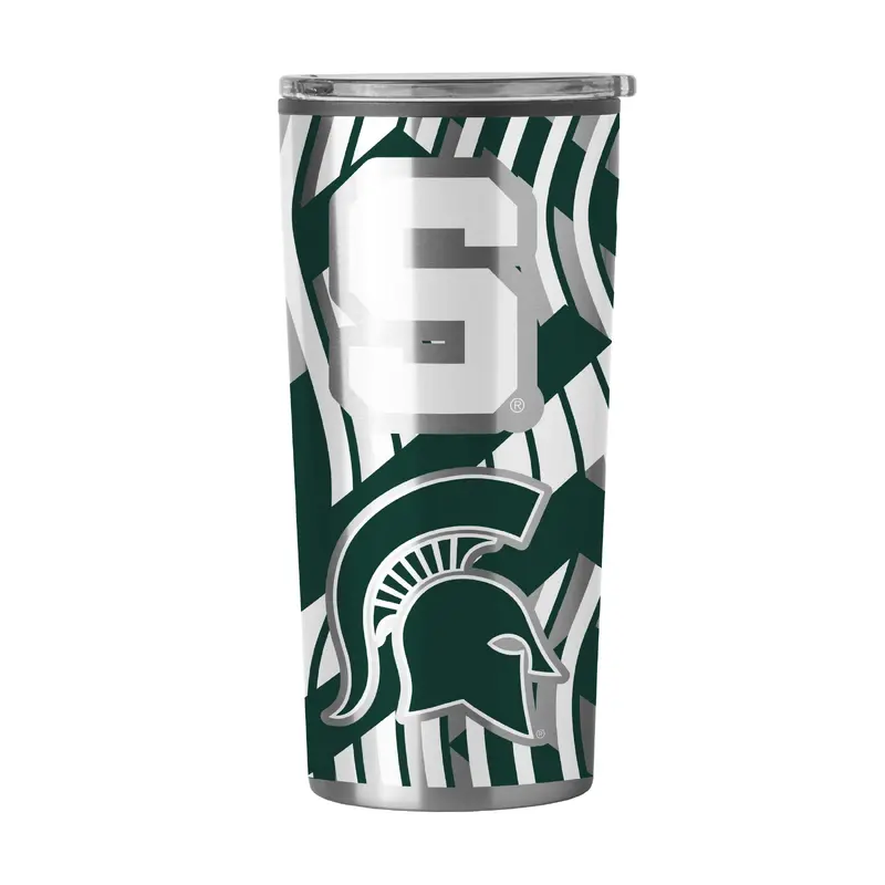 MI State 20oz Flex Plastic Wall Stainless Tumbler