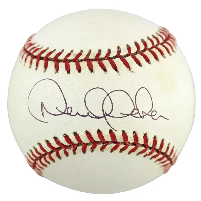 Yankees Derek Jeter Authentic Signed Gene Budig Oal Baseball JSA #BB28517