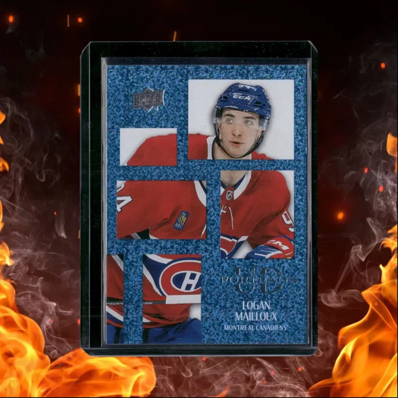 2024-25 Upper Deck Logan Mailloux UD Portraits Speckled Rookie #P45