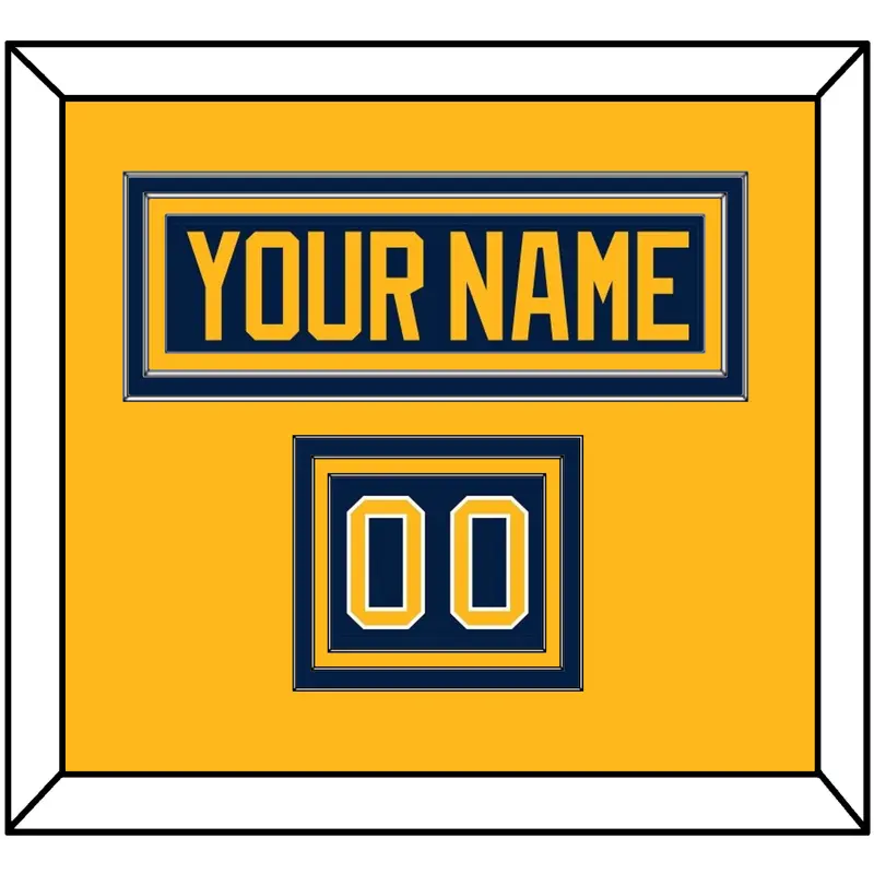 Buffalo Nameplate & Number (Shoulder) - Home Blue (2010-2020) - Triple Mat 3