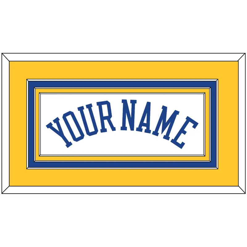 Golden State Name - Home White (2010-2019) - Triple Mat 3