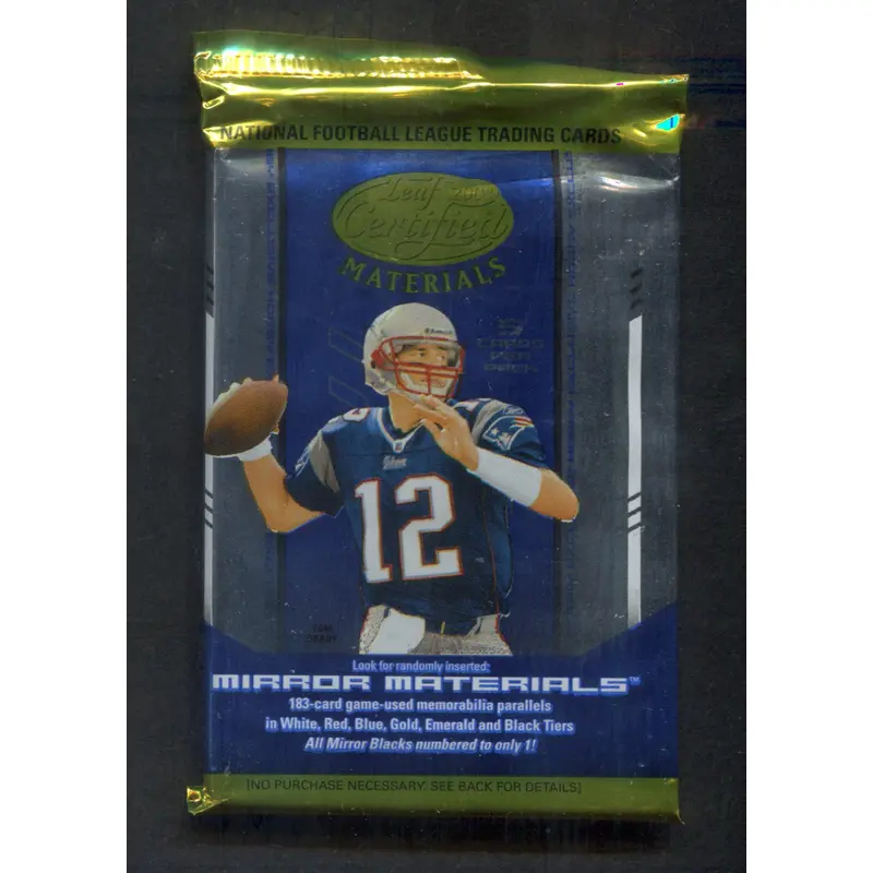 2004 Leaf Certified Materials Football Unopened Pack (Hobby) (5)
