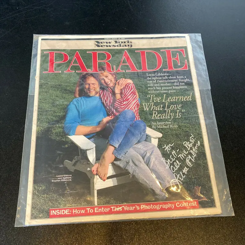 Leeza Gibbons Signed Autographed Vintage Magazine