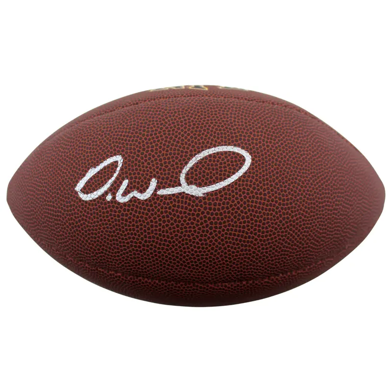 Browns Denzel Ward Authentic Signed Wilson Super Grip Nfl Football BAS Witnessed