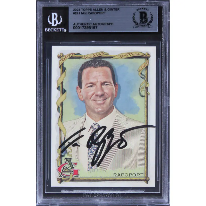 Ian Rapoport Authentic Signed 2023 Topps Allen & Ginter #241 Card BAS Slabbed