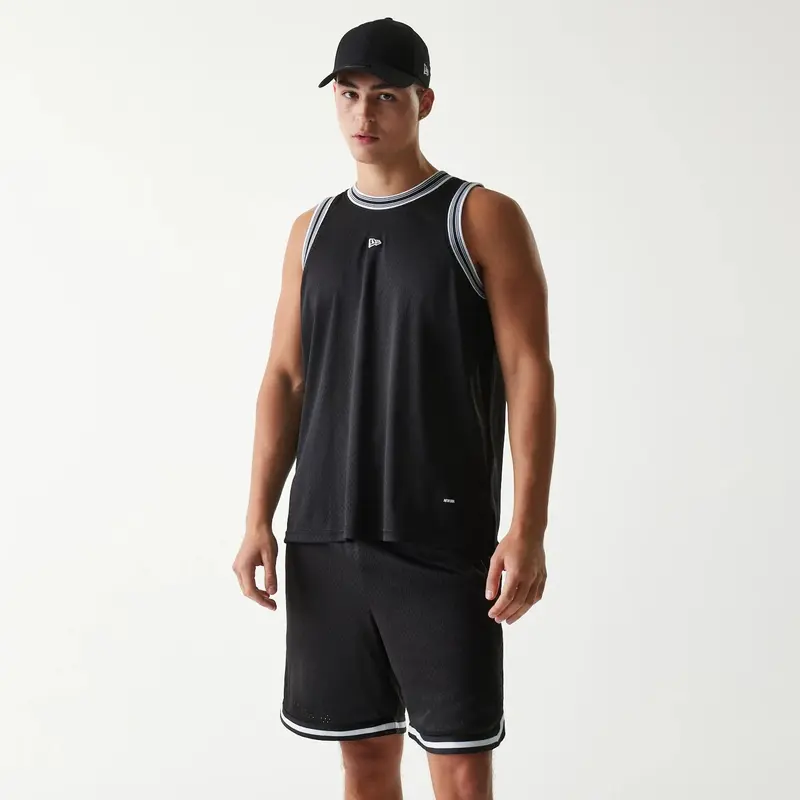 New Era Japan Mesh Black Sleeveless T-Shirt