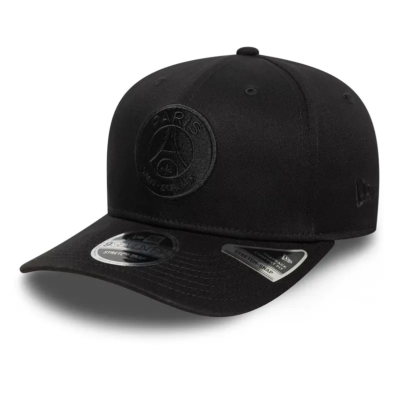 Paris Saint-Germain Tonal Black 9SEVENTY Stretch Snap Adjustable Cap