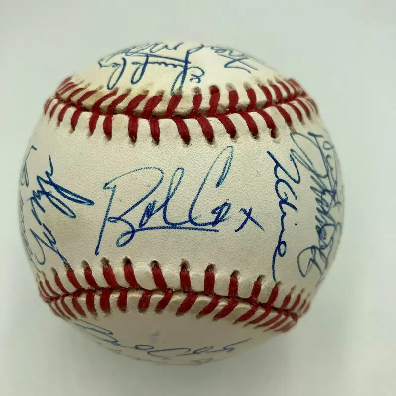 1995 Atlanta Braves World Series Champs Team Signed World Series Baseball JSA