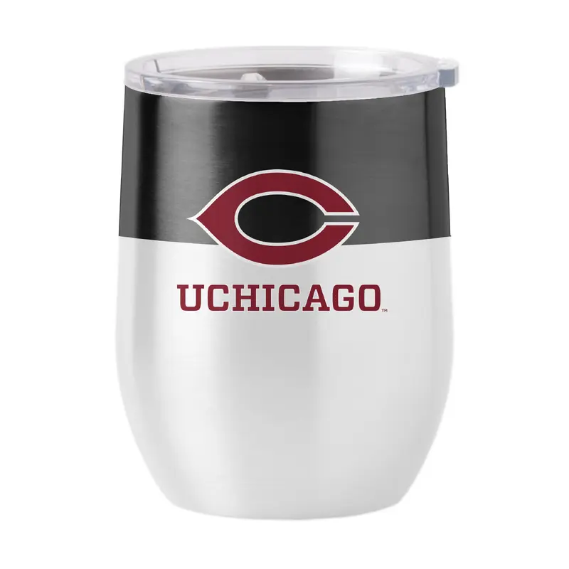 Univ of Chicago 16oz Colorblock Stainless Curved Beverage
