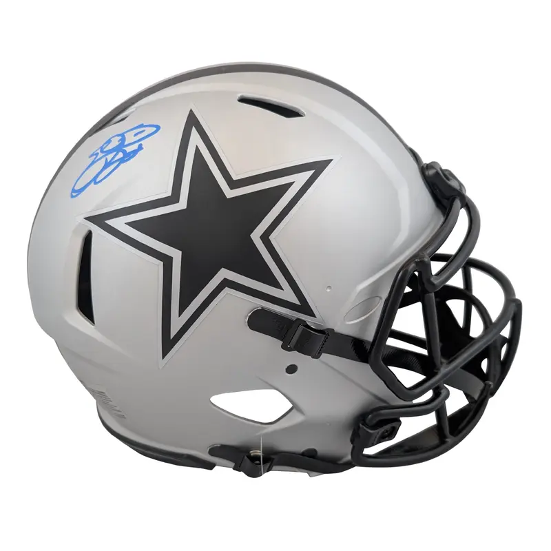 Cowboys Emmitt Smith Signed Rave Full Size Speed Proline Helmet BAS Witnessed