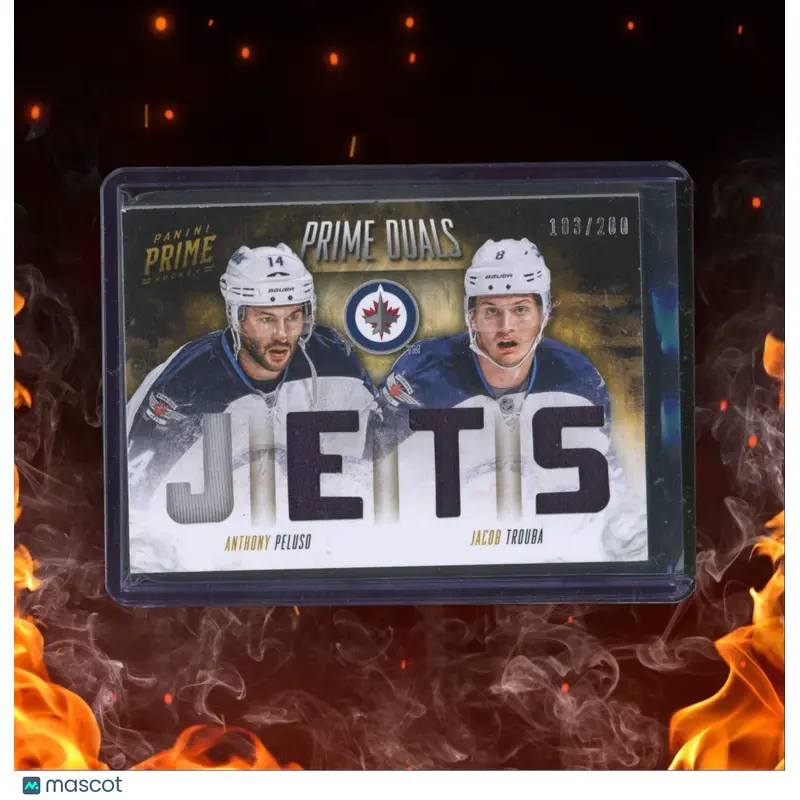 2013-14 Panini Prime Anthony Peluso / Jacob Trouba Duals Jersey 103/200 #D-PT