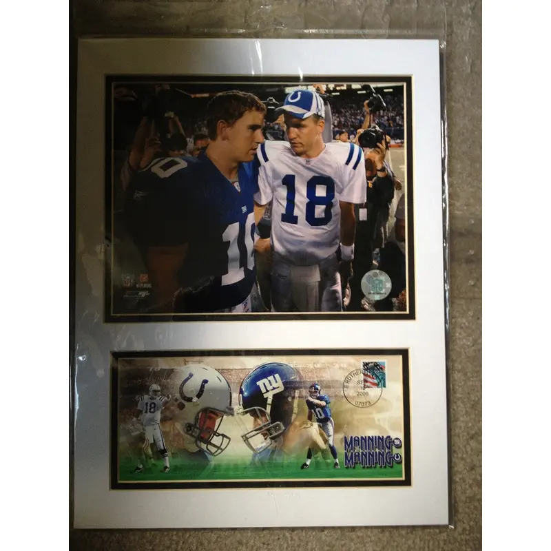 Peyton & Eli Manning 2006 First Day Cover and Photo