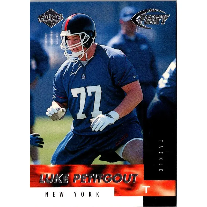 1999 Collector's Edge Fury Millennium Collection Blue Luke Petitgout #190