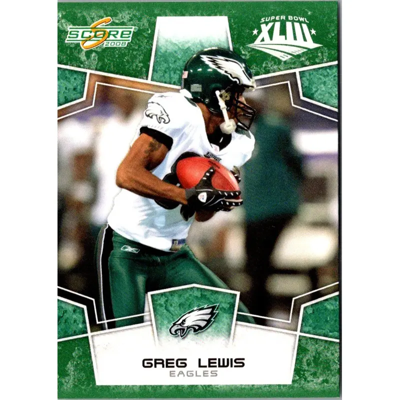 2008 Score Super Bowl XLIII Greg Lewis #245