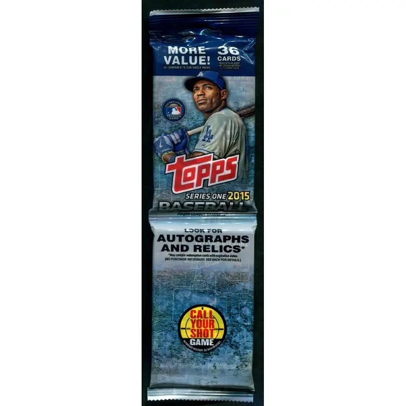 2015 Topps Baseball Unopened Series 1 Value Hanger Pack (36)