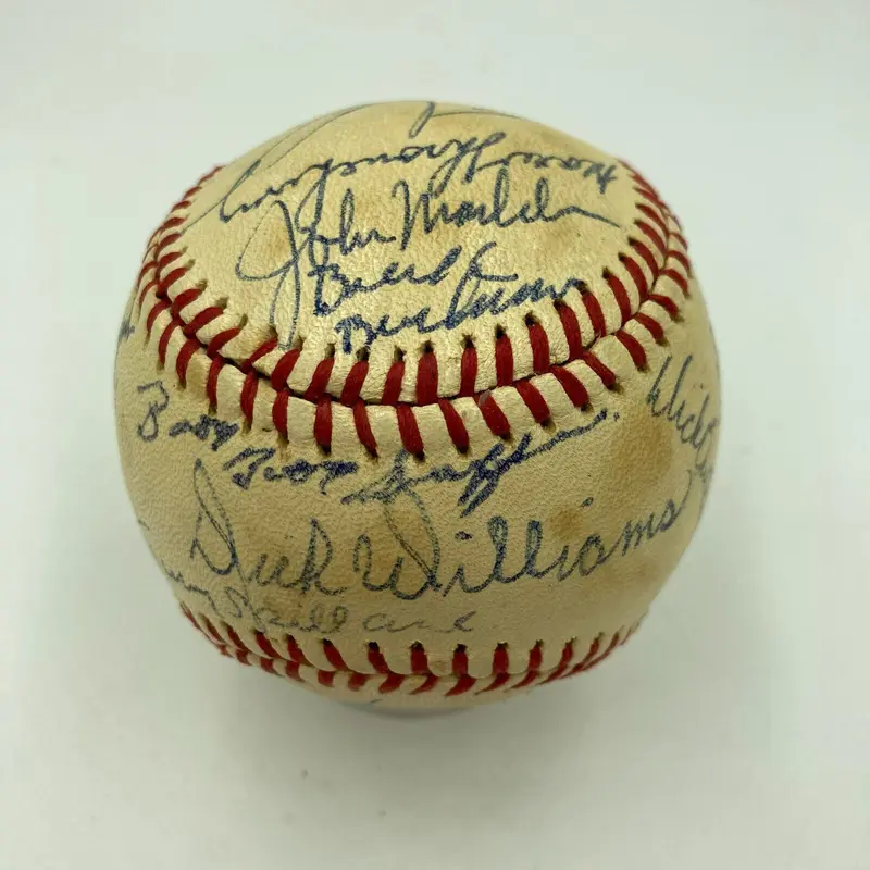 Red Auerbach John Madden MLB NBA NFL HOF Legends Multi Signed Baseball JSA COA