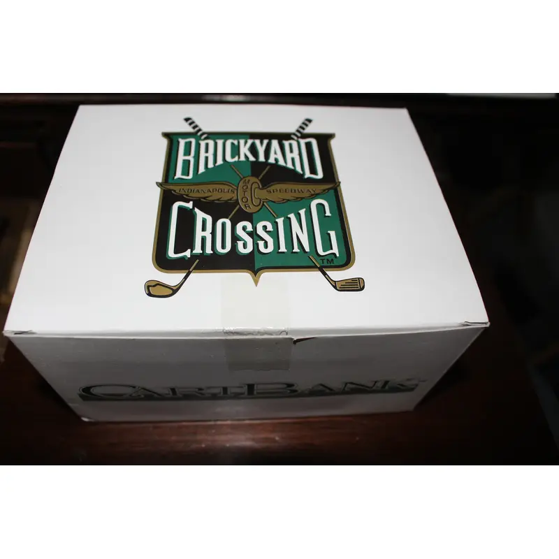 Brickyard Crossing Diecast Golf Cart Bank, New in Box!  1:16 Scale