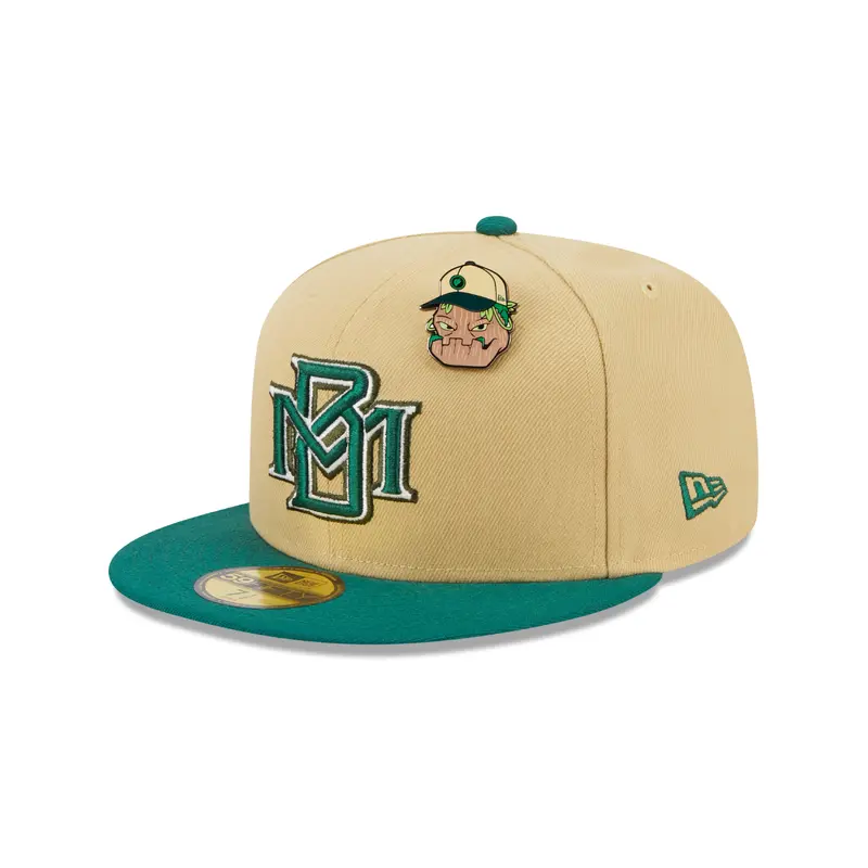 New Era 59fifty Fitted Cap Milwaukee Brewers THE ELEMENTS - Vegas Gold/Green
