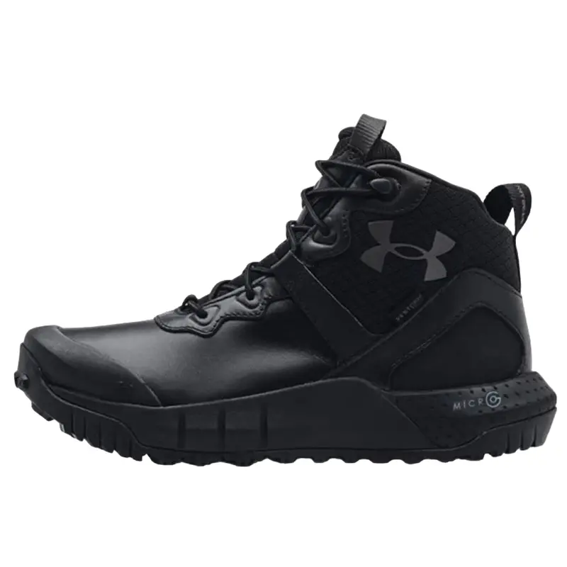 UNDER ARMOUR WOMENS BOOTS BLACK TACTICAL UA W MG VALSETZ MID LTHR WP 3024335-001