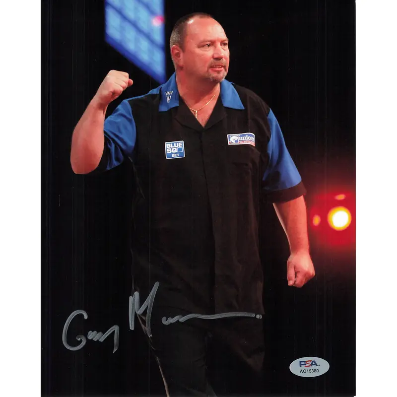 Gary Mawson signed 8x10 photo PSA/DNA Autographed Darts