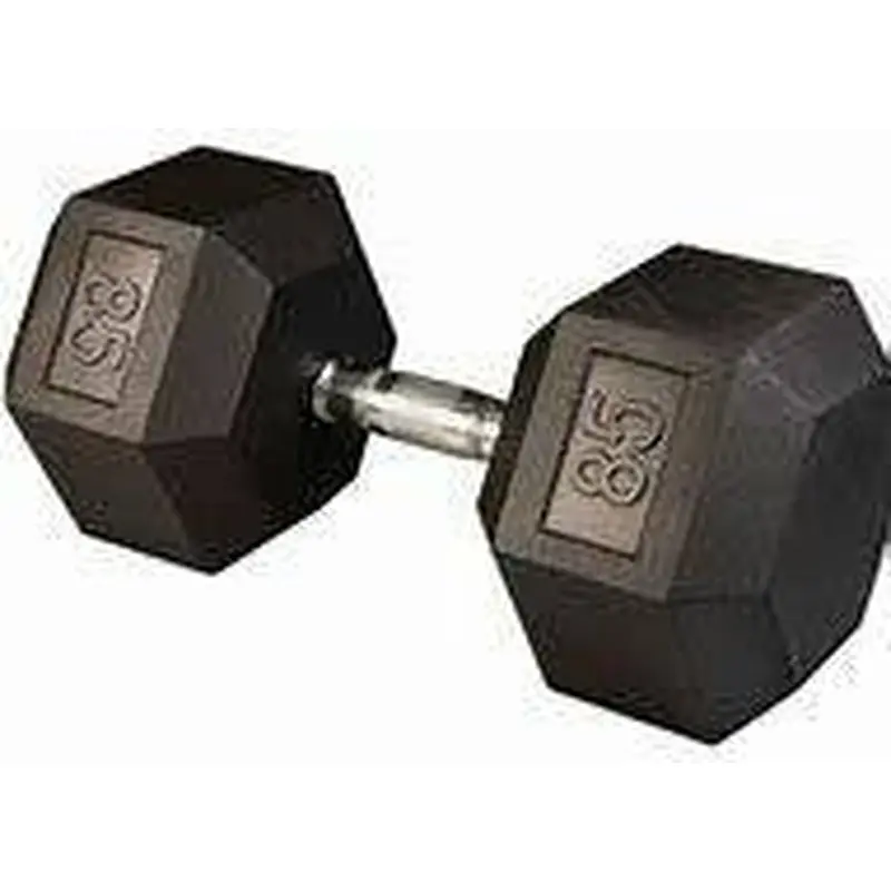 New Apollo Athletics 85lb Rubber Dumbbell - 1 QTY