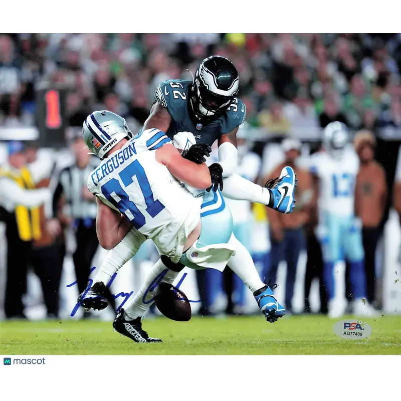 Zach Cunningham Signed 8x10 Photo PSA Philadelphia Eagles