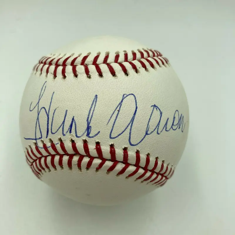 Beautiful Hank Aaron Signed Official Major League Baseball With Steiner COA