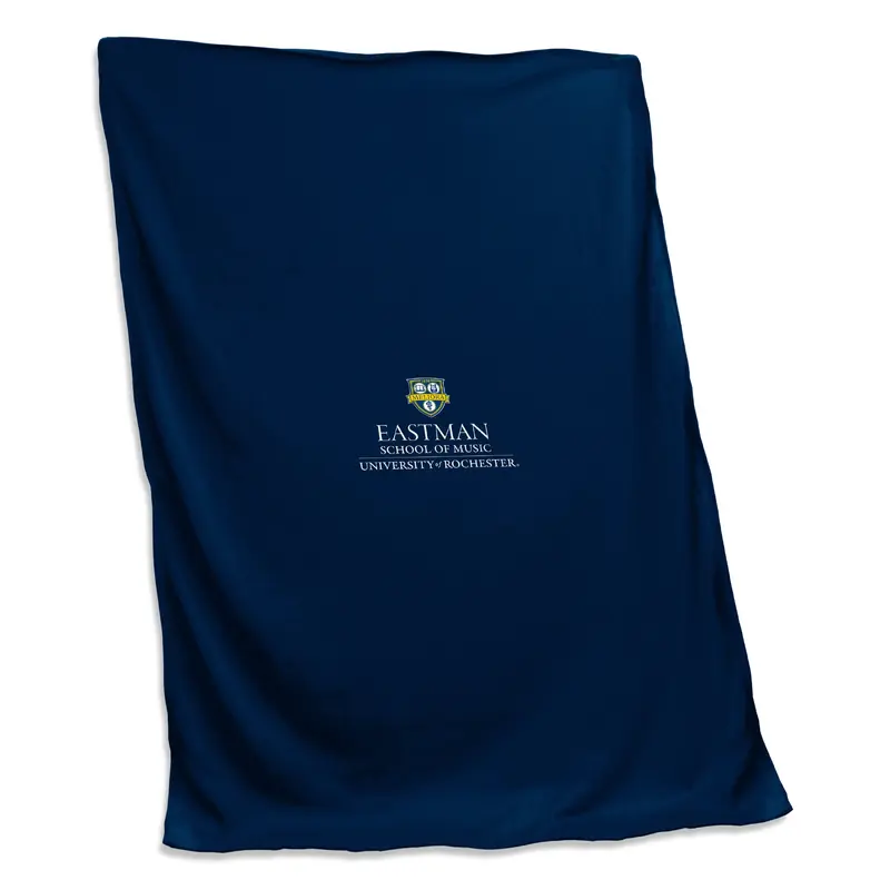 Rochester - The Eastman School of Music Navy Sweatshirt Blanket (Screened)