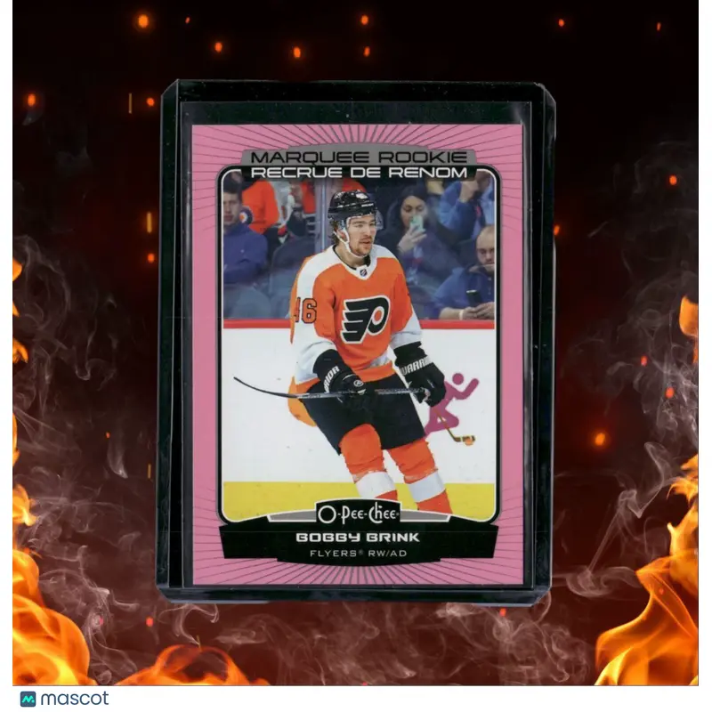 2022-23 O-Pee-Chee Bobby Brink Marquee Pink Border Rookie 21/75 #569