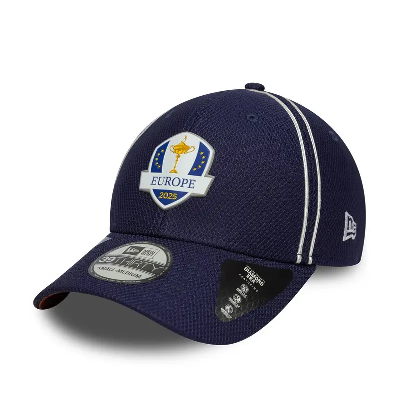 Ryder Cup Europe 2025 Replica Monday & Saturday Navy 39THIRTY Stretch Fit Cap