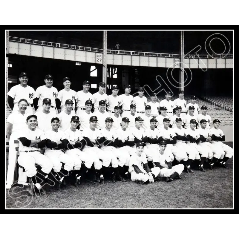 1951 New York Yankees 11X14 Photo - Mantle Dimaggio Berra - 2211