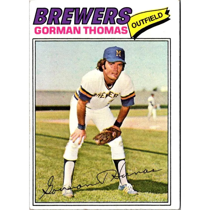 1977 Topps Gorman Thomas #439