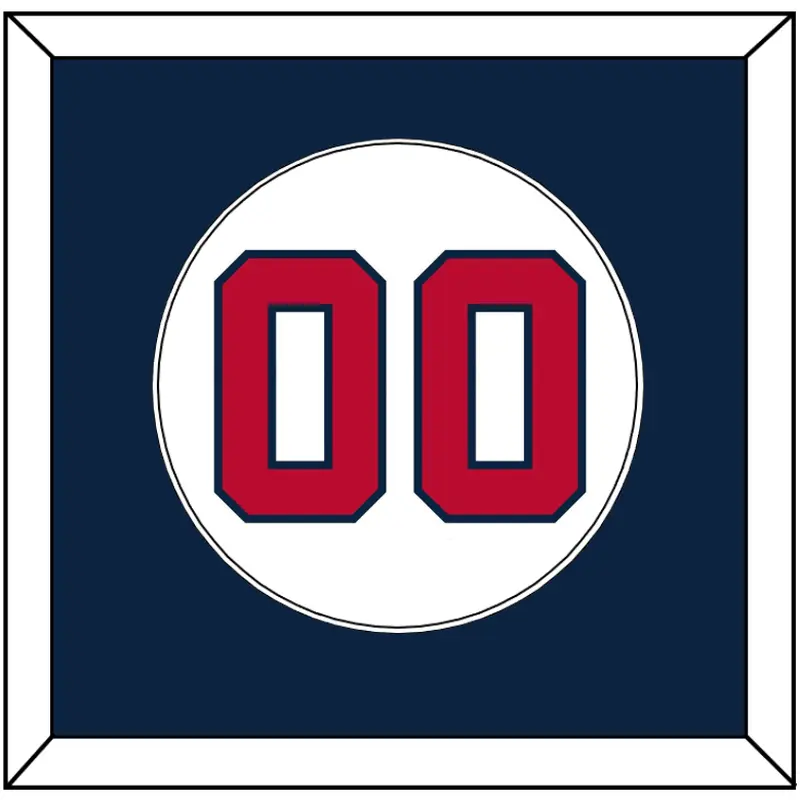 Atlanta Number - Home White - Single Mat 2