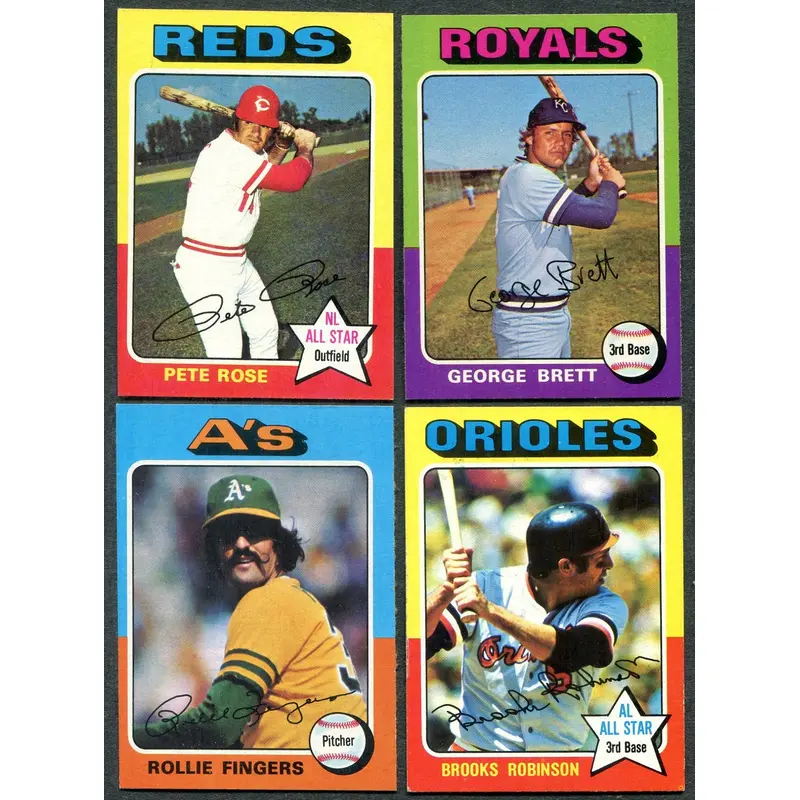 1975 Topps Baseball Complete Set EX EX/MT (660) (24-598)