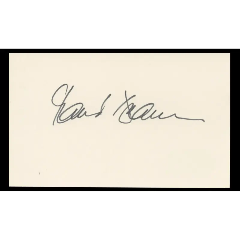 Maud Adams Octopussy Authentic Signed 3x5 Index Card BAS #BT01234