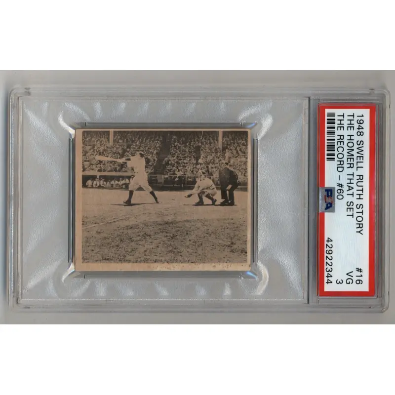The Homer that set the Record #60 1948 Swell Ruth Story PSA 3 Very Good