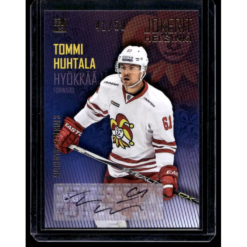 2016-17 Sereal Jokerit Autograph - Tommi Huhtala #JOK-AUT-026 /50