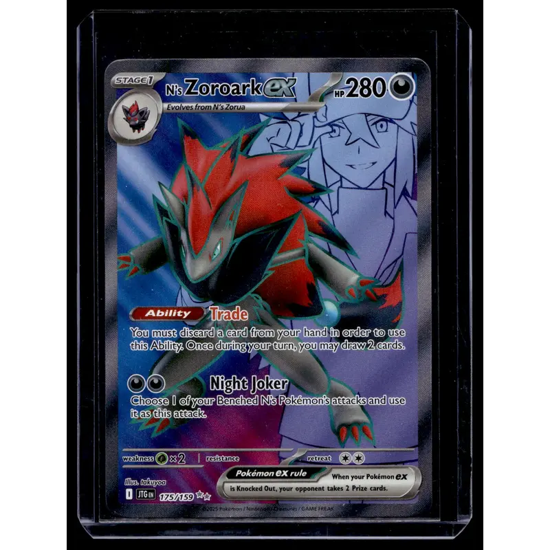 2025 Pokemon - Scarlet & Violet Journey Together - Full Art - N's Zoroark ex #175