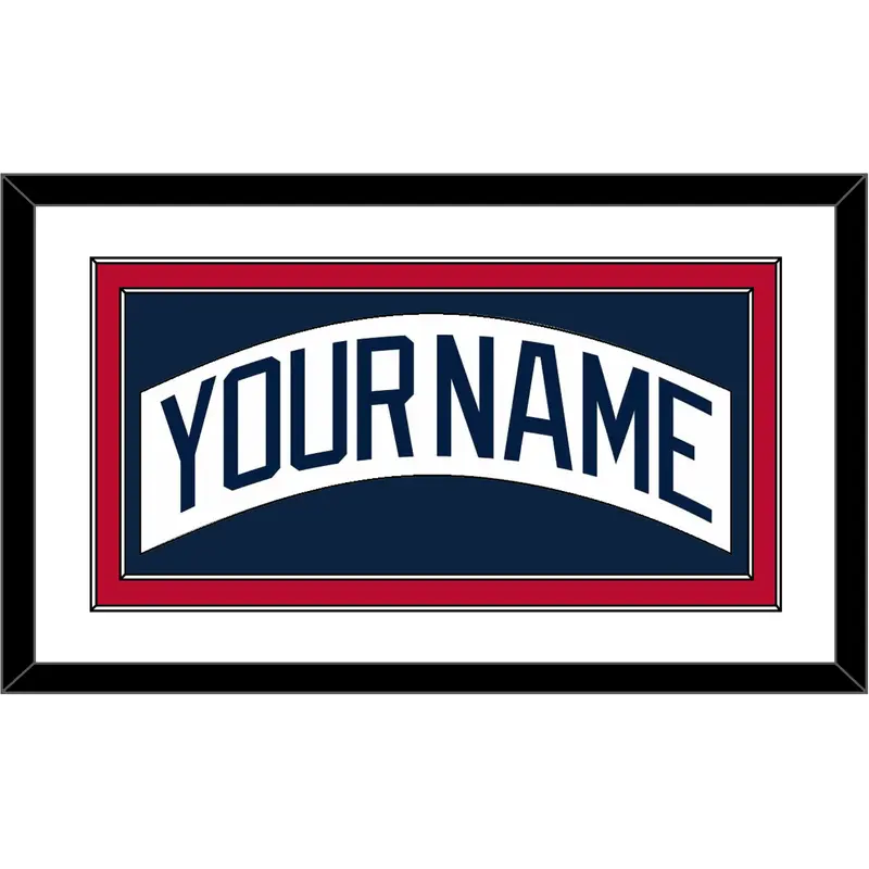 Atlanta Nameplate - Home White (1987-2004) - Double Mat 2
