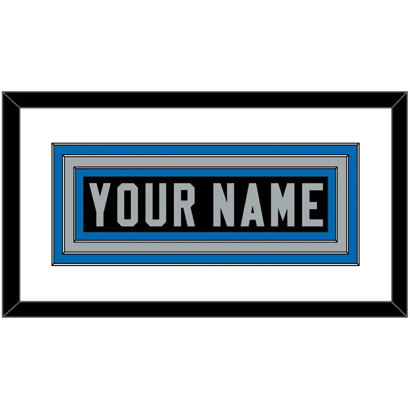 Detroit Nameplate - Alternate Black - Triple Mat 2
