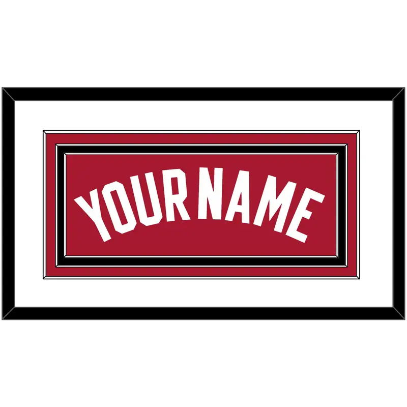 Miami Name - Alternate Red (2001-2008) - Triple Mat 1
