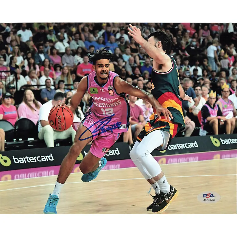 Rayan Rupert signed 8x10 photo PSA/DNA New Zealand Breakers Autographed