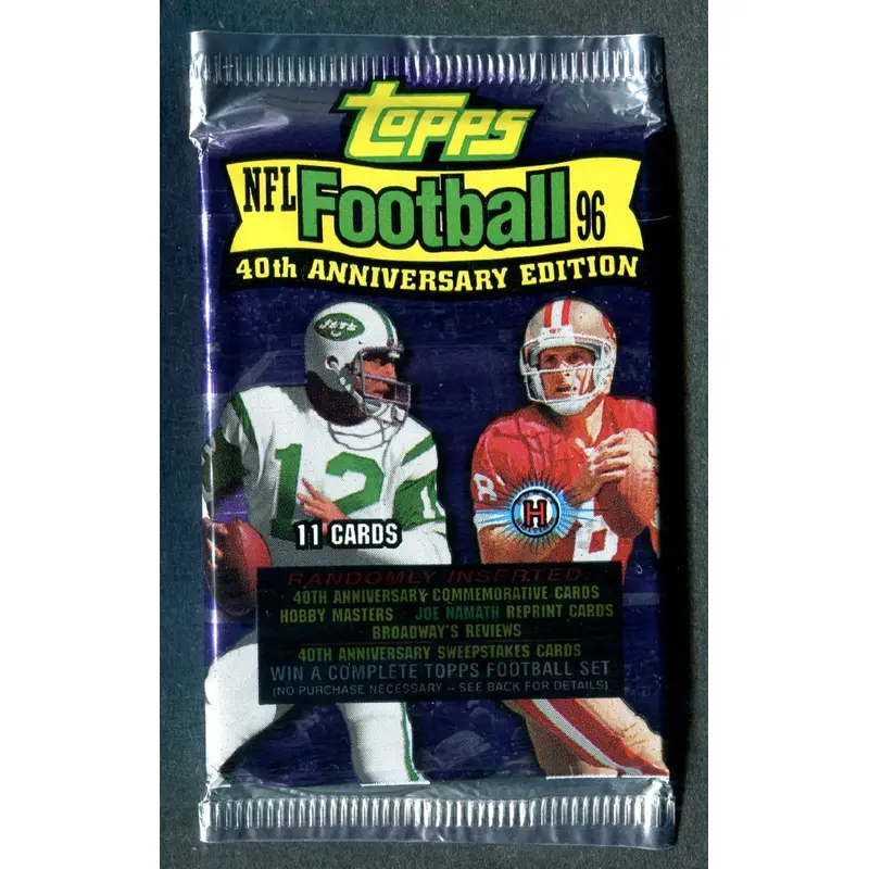 1996 Topps Football Unopened Pack (Hobby) (11)