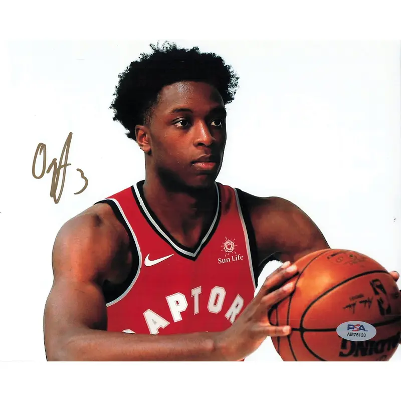 OG ANUNOBY signed 8x10 photo PSA/DNA Toronto Raptors Autographed
