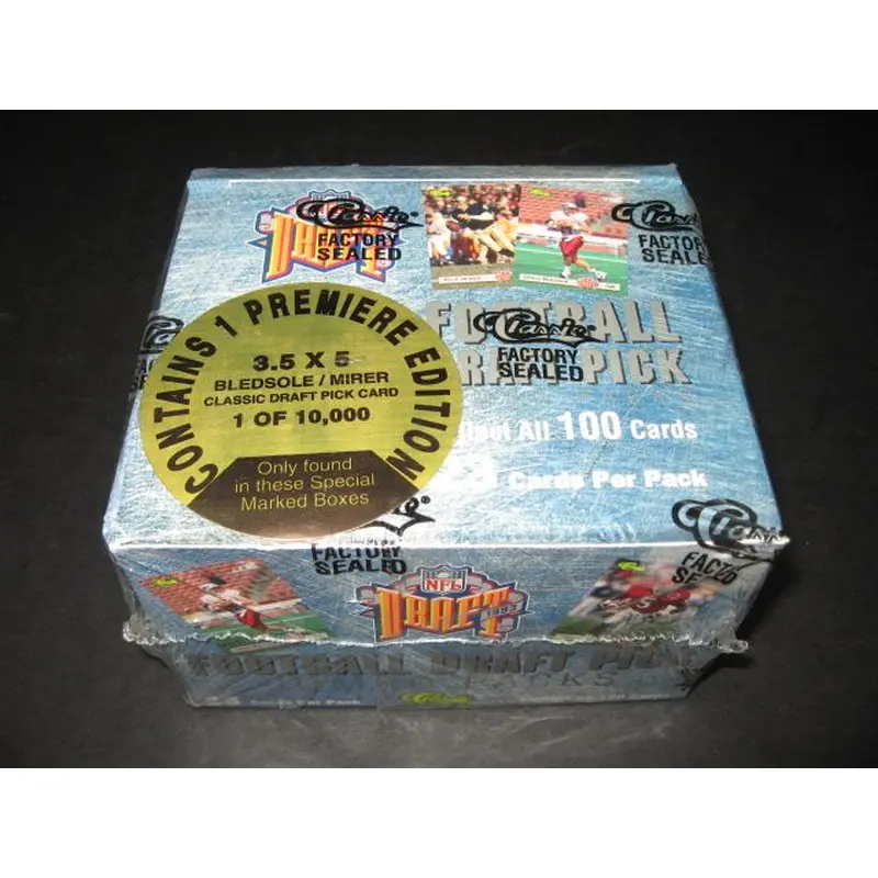 1993 Classic Football Draft Picks Jumbo Box