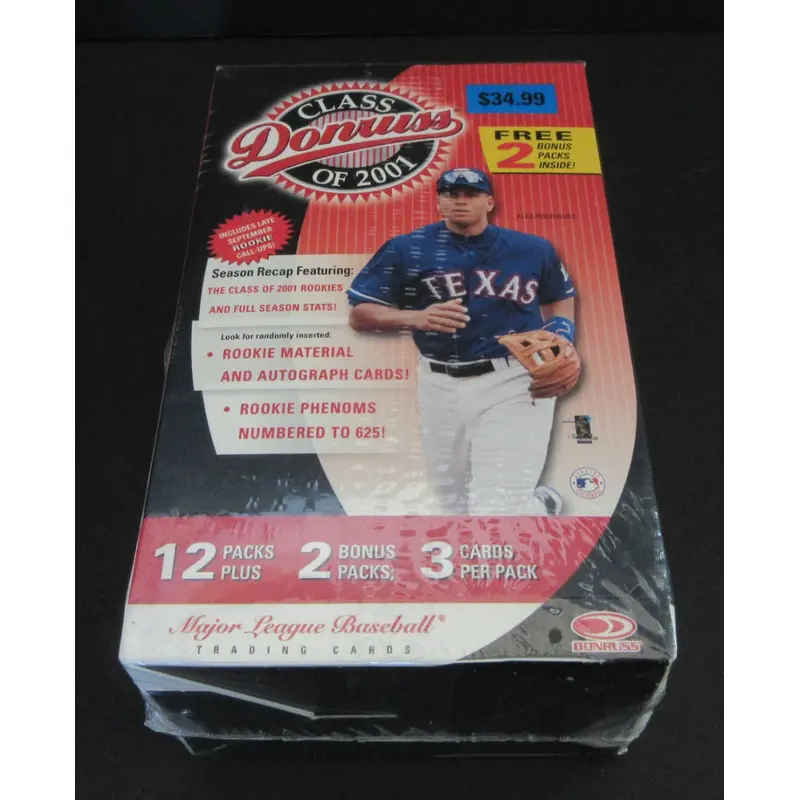 2001 Donruss Class Of 2001 Baseball Blaster Box (14/3)